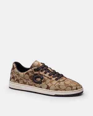 COACH Baskets Souples Soho En Jacquard Satiné Signature En Pour Femmes, Taille - Noir