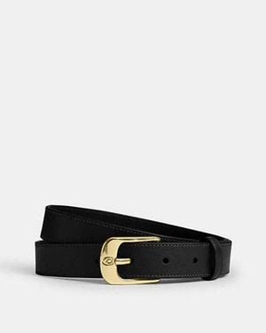 COACH C Harness Buckle Belt, 25Mm - Black