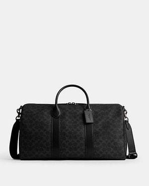 COACH Compass Tasche 50 Aus Signature-Canvas - Schwarz