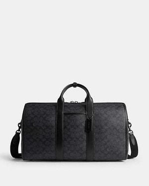 COACH Gotham Duffle Bag 45 In Signature Canvas - Black