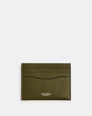 COACH Porta Carte Di Credito - Verde