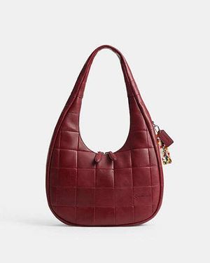 COACH Alter/ego Crescent Shoulder Bag In Upcrafted Leather - Red