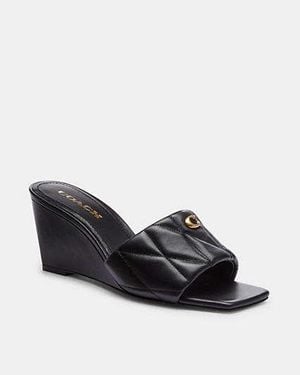 COACH Emma Wedge Shoes 11 B - Black