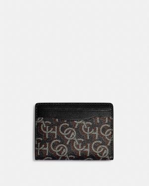 COACH Magnetic Card Case - Black