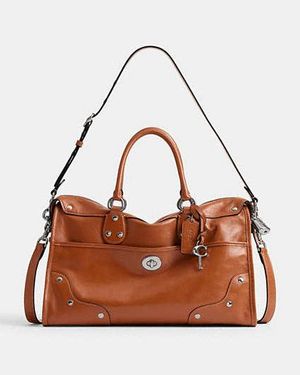 COACH Borsa A Bauletto Rhyder 38 - Marrone