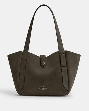 COACH Hadley Turnlock Tote Bag - Black