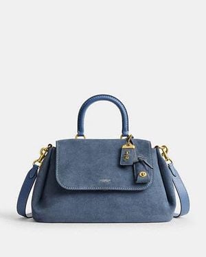 COACH Borsa Rogue A Mano Morbida - Blu
