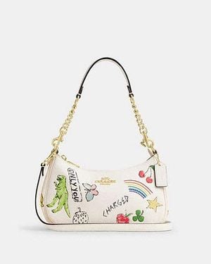 COACH Borsa A Tracolla Teri A Stampa Sketch - Nero