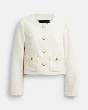 COACH Heritage C Boucle Jacket - Black