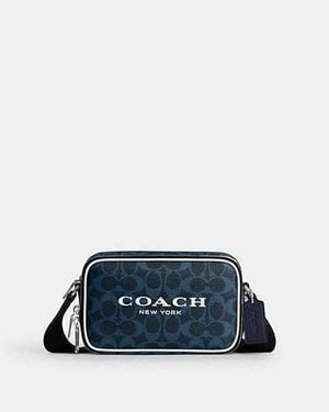 COACH Colton Crossbody Bag 19 With Coach Graphic - Black