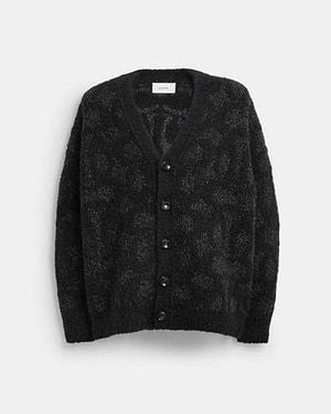 COACH Signature Cardigan - Black