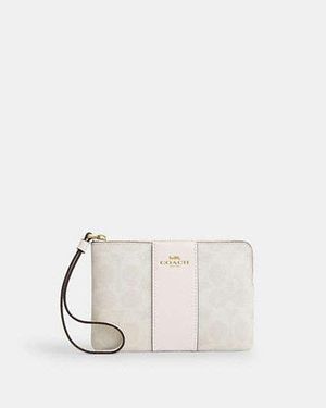 COACH Bustina Da Polso Con Cerniera Angolare - Nero