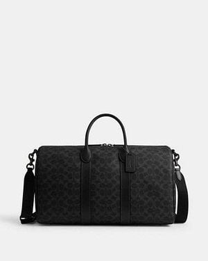 COACH Compass Tasche 45 Aus Signature-Canvas - Schwarz