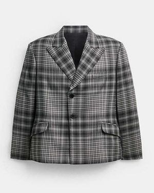 COACH Yarn Dye Blazer - Black