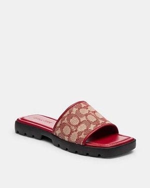 COACH Florence Sandals - Red
