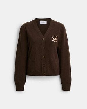 COACH Cardigan Fine - Nero