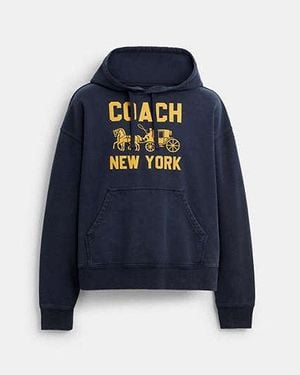 COACH Horse And Carriage Hoodie - Blue