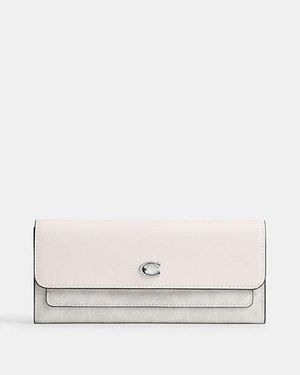 COACH Mila Long Flap Wallet - Black