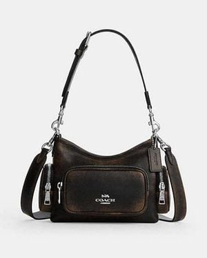 COACH Laurel Shoulder Bag 22 With Pockets - Black
