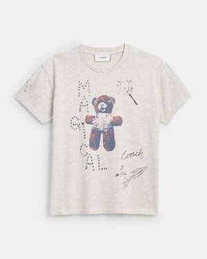 COACH Camiseta Encogida - Negro