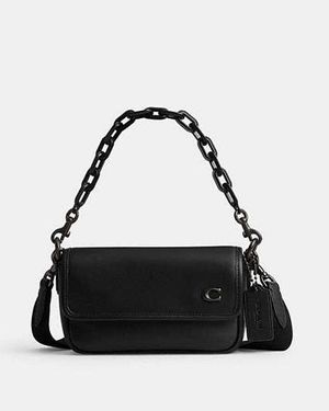 COACH Charter Flap Crossbody Bag 18 - Black