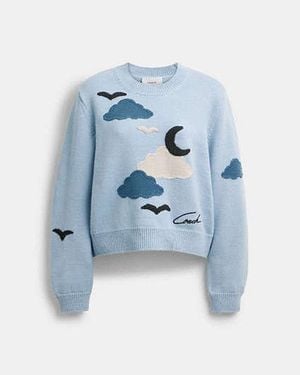 COACH Applique Jumper - Blue