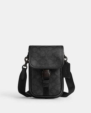 COACH League Phone Crossbody Bag - Black