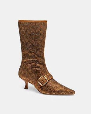 COACH Margot Boot With Crystal Signature - Black
