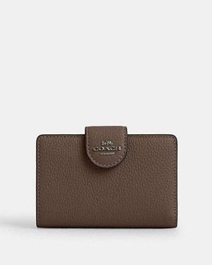 COACH Medium Corner Zip Wallet - Grey