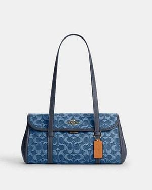 COACH Bridget Flap Shoulder Bag - Blue