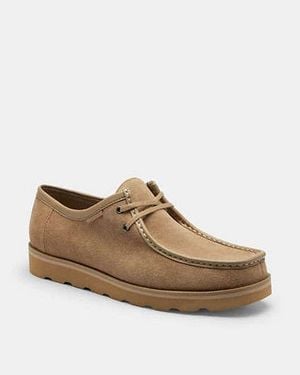 COACH Chukka Shoe With Signature Canvas - Black