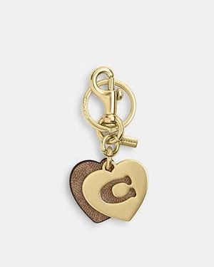 COACH Hearts Key Ring - Black