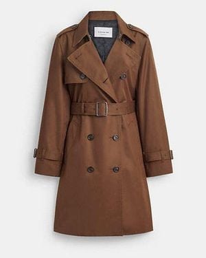 COACH Mid Trench Coat - Black