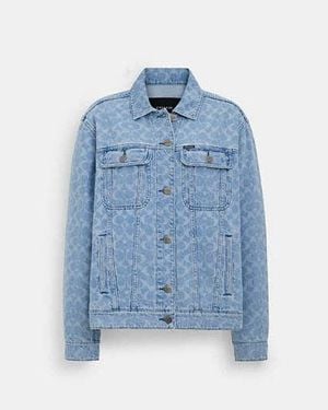 COACH Signature Denim Jacket - Blue