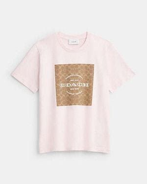 COACH Signature Square T-Shirt - Black