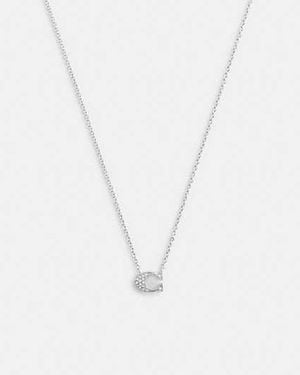 COACH Collier Pavé Signature - Métallisé