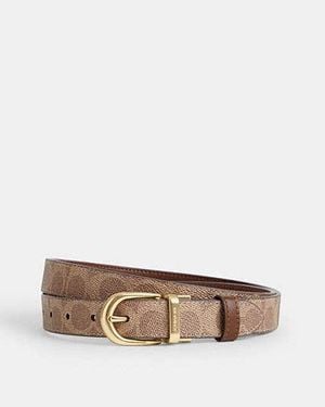 COACH Harness Buckle Cut To Size Reversible Belt, 25 Mm - Black