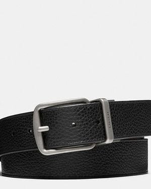 COACH Harness Buckle Cut To Size Reversible Belt, 30 Mm - Black