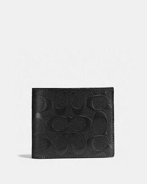 COACH 3-in-1 Wallet In Signature Leather - Black