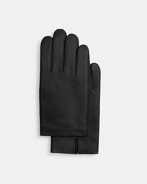 Mens leather tech gloves discount