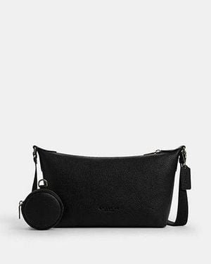 COACH Small Finn Crossbody Bag With Pouch - Black