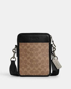 COACH Sullivan Crossbody In Blocked Signature Canvas - Black