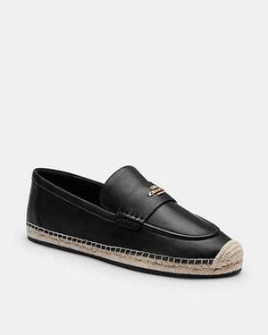 COACH Loafer Espadrille - Black