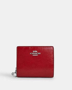 COACH Cartera con botón automático - Rojo