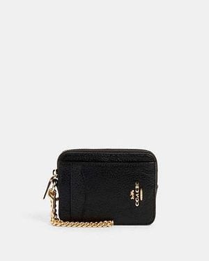 COACH Zip Card Case - Black