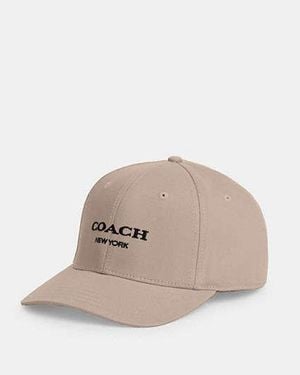 COACH Embroidered Baseball Hat - Natural
