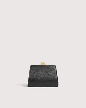 Coccinelle Grained Leather Coin Purse Liv Small - White