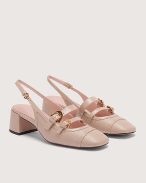 Coccinelle Slingpumps Mit Absatz Aus Zwei Materialien Maia Bimaterial - Pink