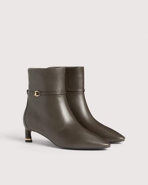 Coccinelle Stiefeletten Aus Glattleder C-Look - Braun