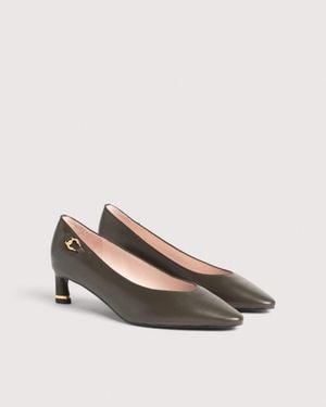 Coccinelle Smooth Leather Pumps C-Look - White